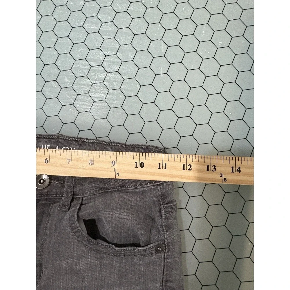 THE CHILDRENS PLACE SIZE 8 GIRLS JEANS STRETCH‎ SUPER SKINNY GRAY DENIM